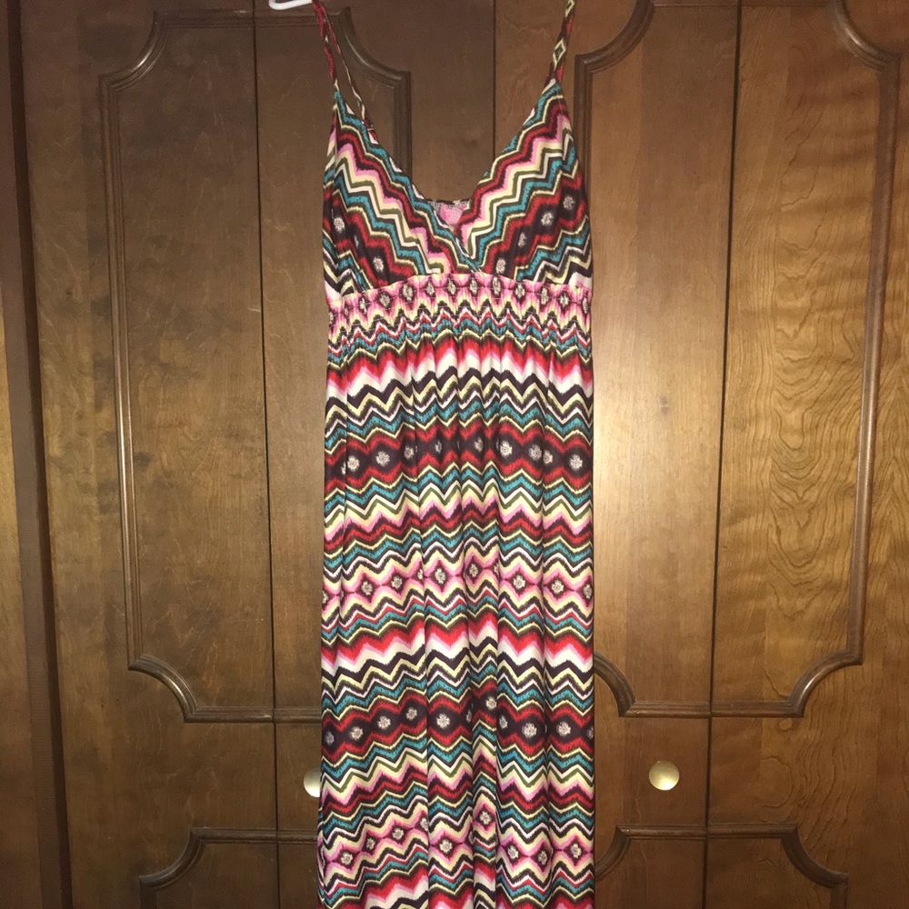 Colorful long comfy summer dress